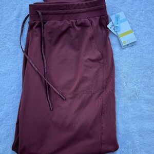 Zella Red Jelly All Day Jogger Pants, Size L, Never been worn